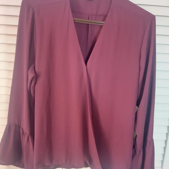 IMAN Mauve Women's Blouse Size L - Picture 1 of 4
